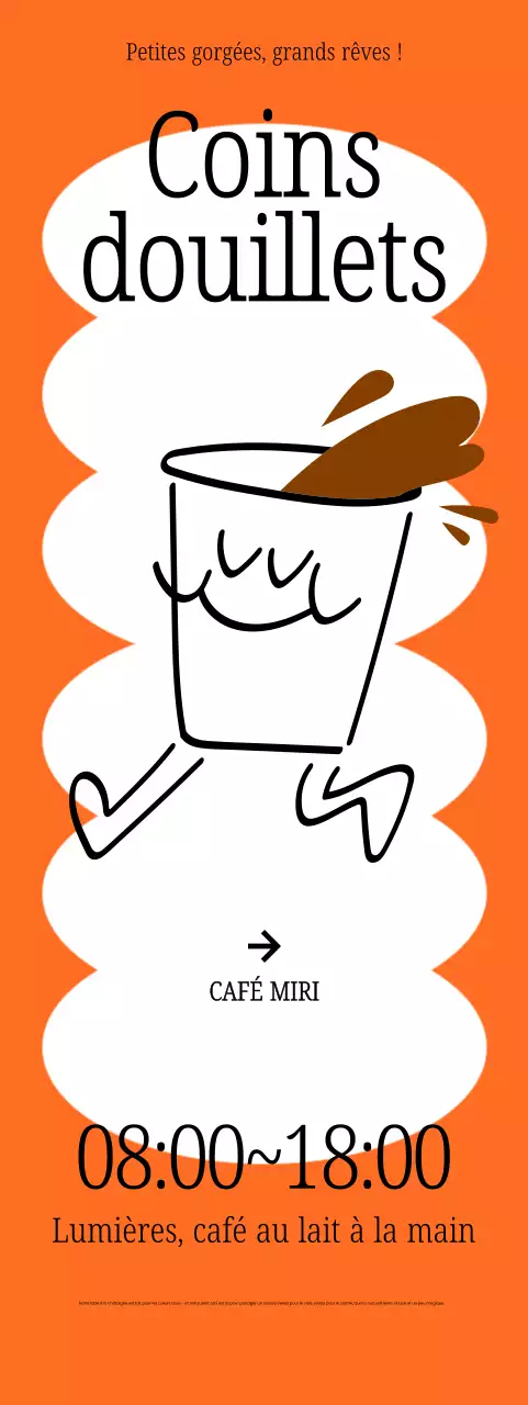 Publicité du Orange Simple Café