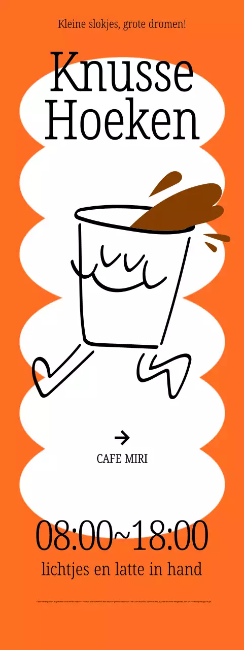 Advertentie voor Orange Simple Cafe