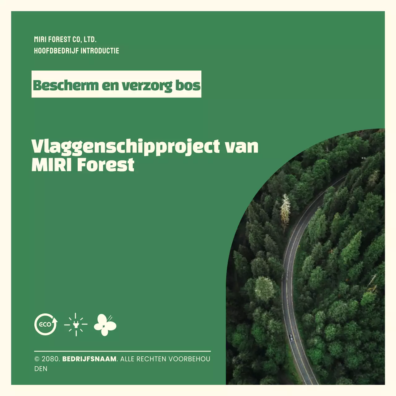 Groene, schone milieubeschermingspromotie