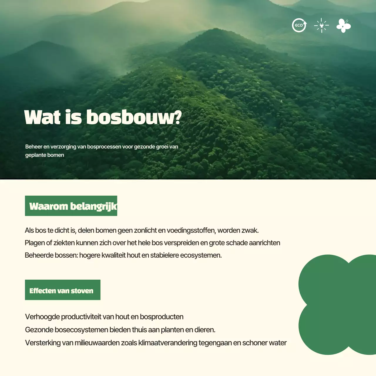 Groene, schone milieubeschermingspromotie