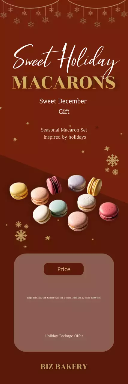 Promoção de Sobremesa Moderna Marrom