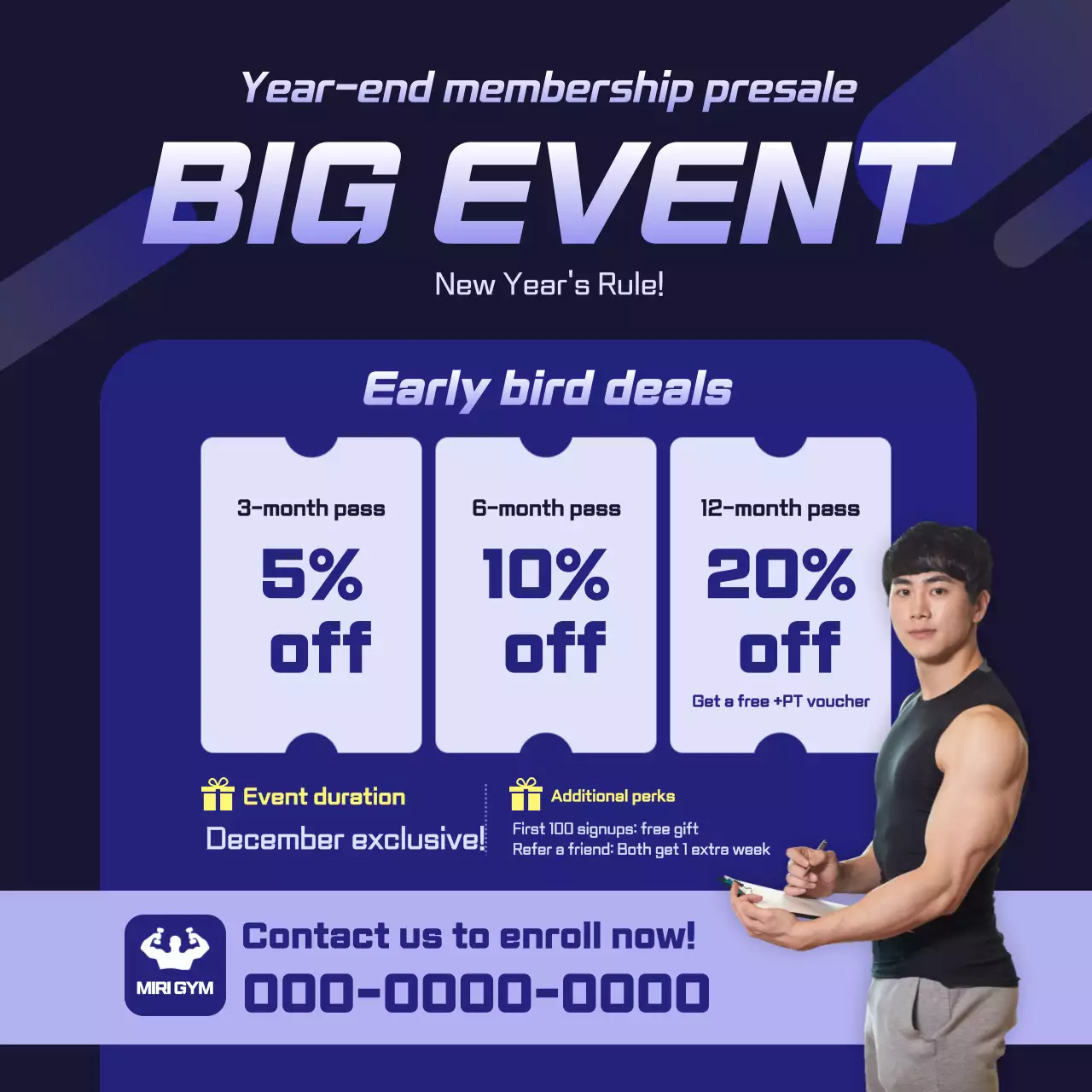 Acara Penjualan Modern Biru