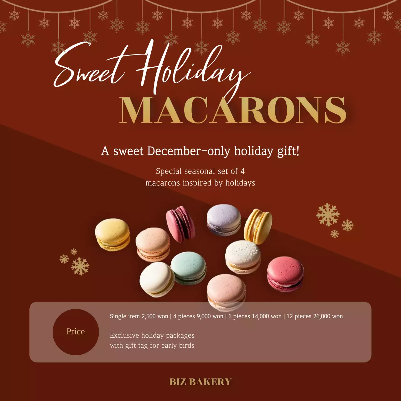 Khuyến mãi món tráng miệng hiện đại Brown