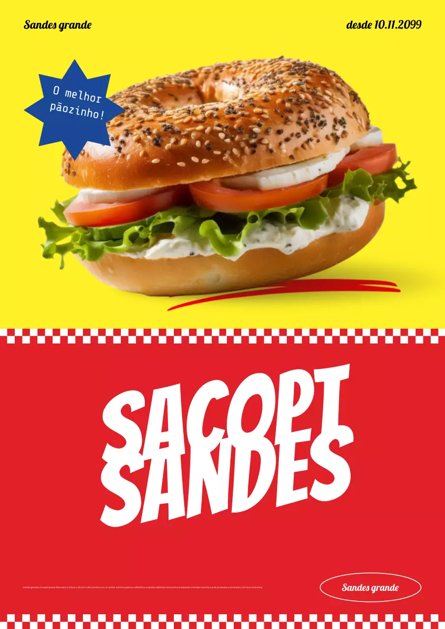 Anúncio do Yellow Pop Sandwich
