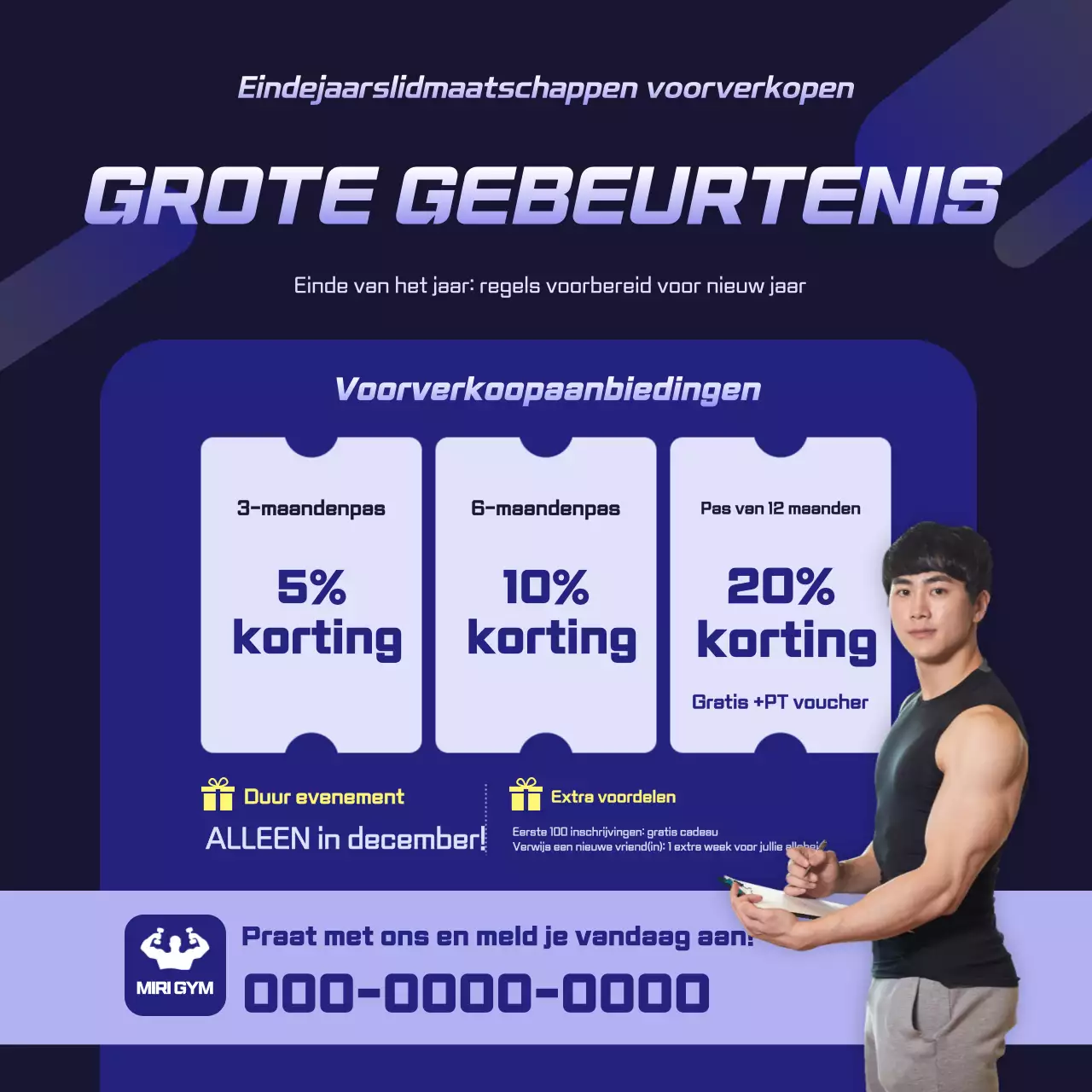 Blue Modern Sale-evenement