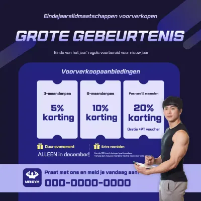 Blue Modern Sale-evenement