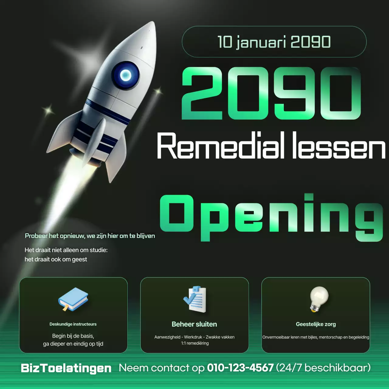 Promotie van groen modern onderwijs