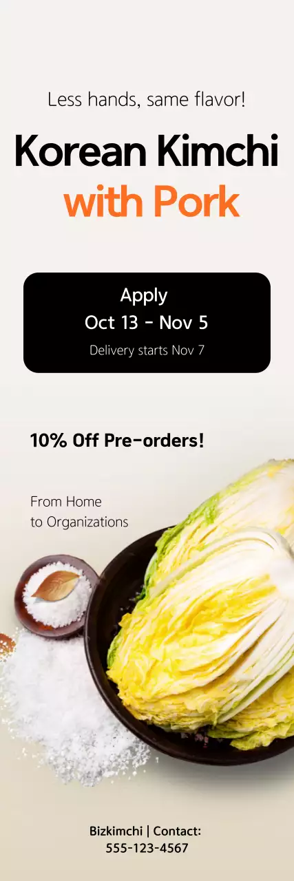 Evento com desconto em repolho em conserva bege limpo