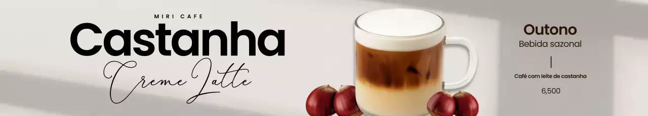 Promoção do cardápio do Bege Modern Cafe