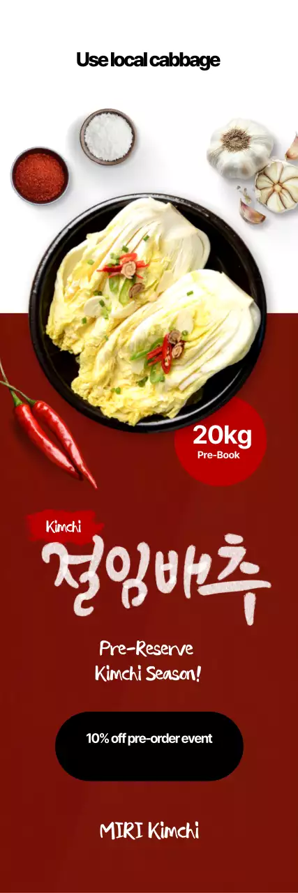 Evento de desconto em repolho vermelho tradicional