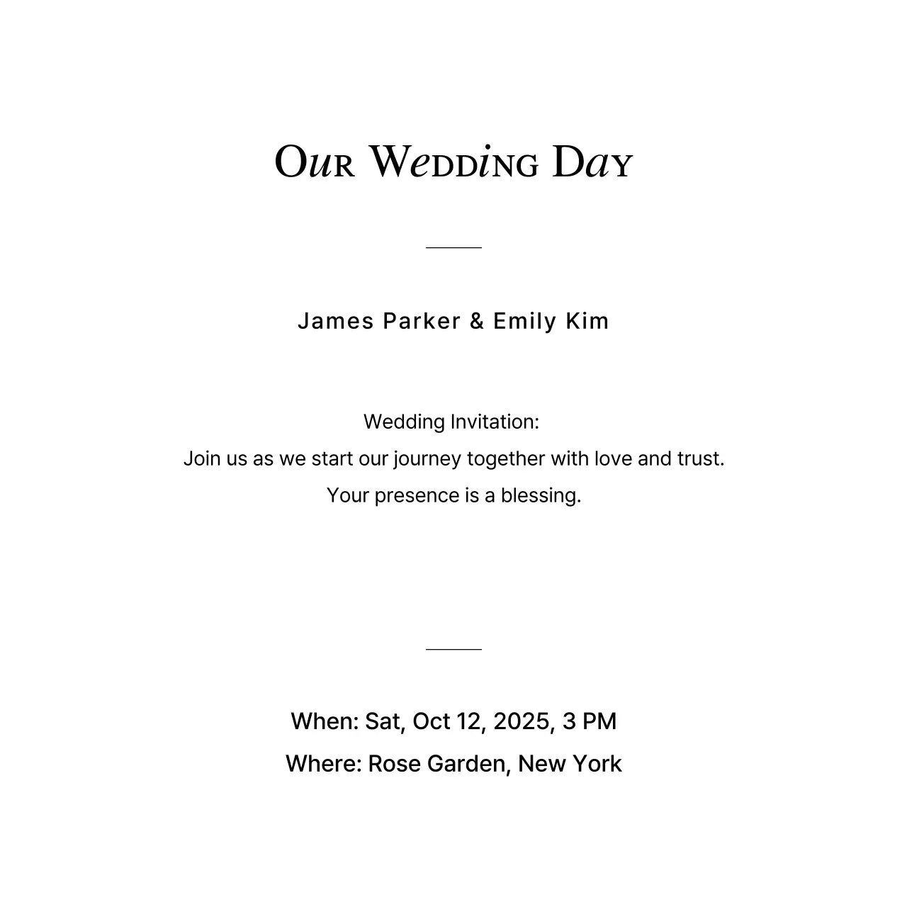 Convite de casamento elegante bege