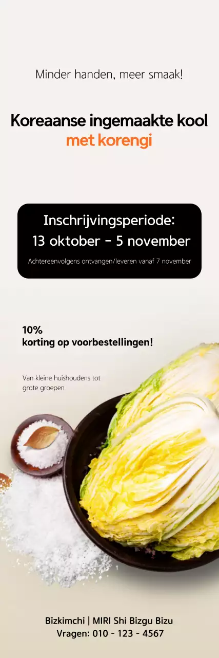 Kortingsactie voor beige schone gepekelde kool