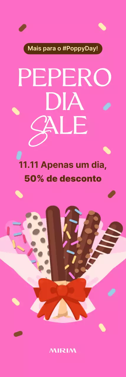 Promoção de liquidação Pink Pop