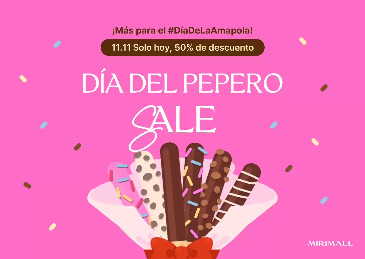 Promoción de venta de Pink Pop