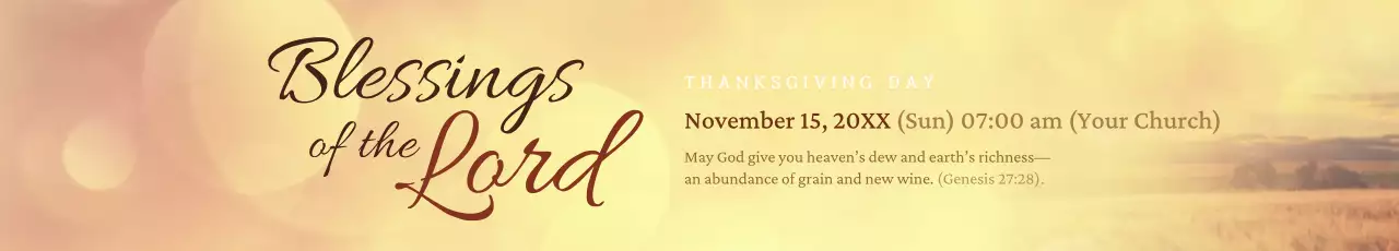 Banner de anúncio de ação de graças elegante bege