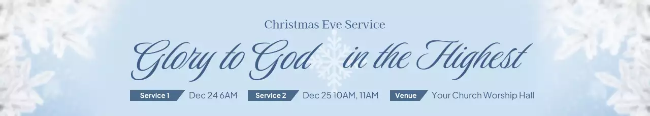 Banner de anúncio de Natal elegante azul