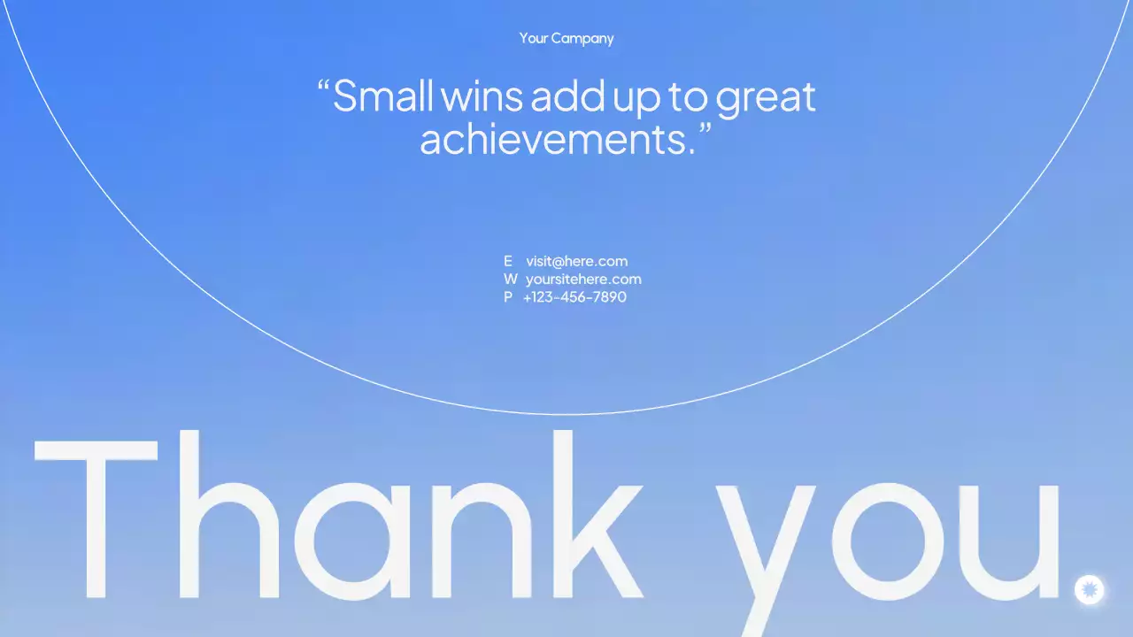 Blue Modern Performance Report Presentation