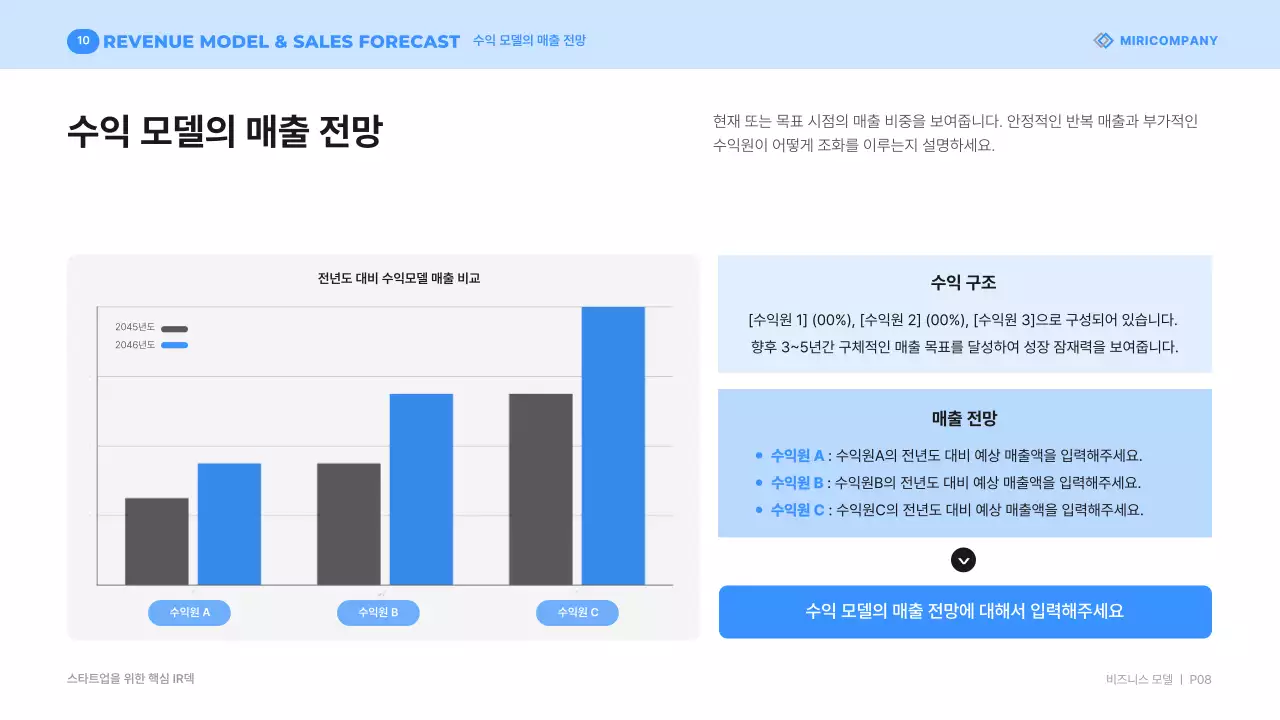 파랑 모던 스타트업 설명