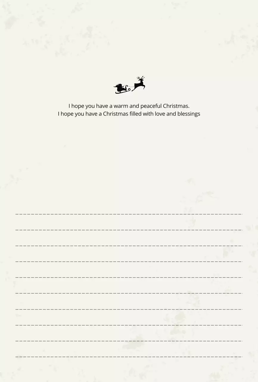 흰색 클래식 크리스마스 카드