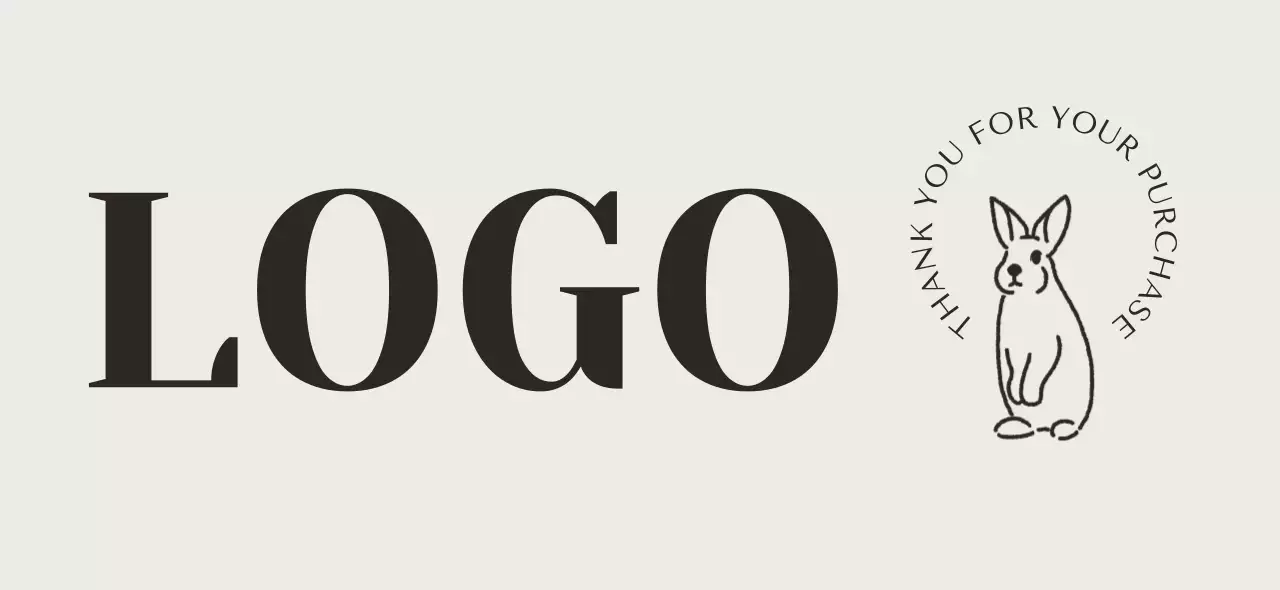 アイボリー シンプル 梱包テープ 衣類ロゴ