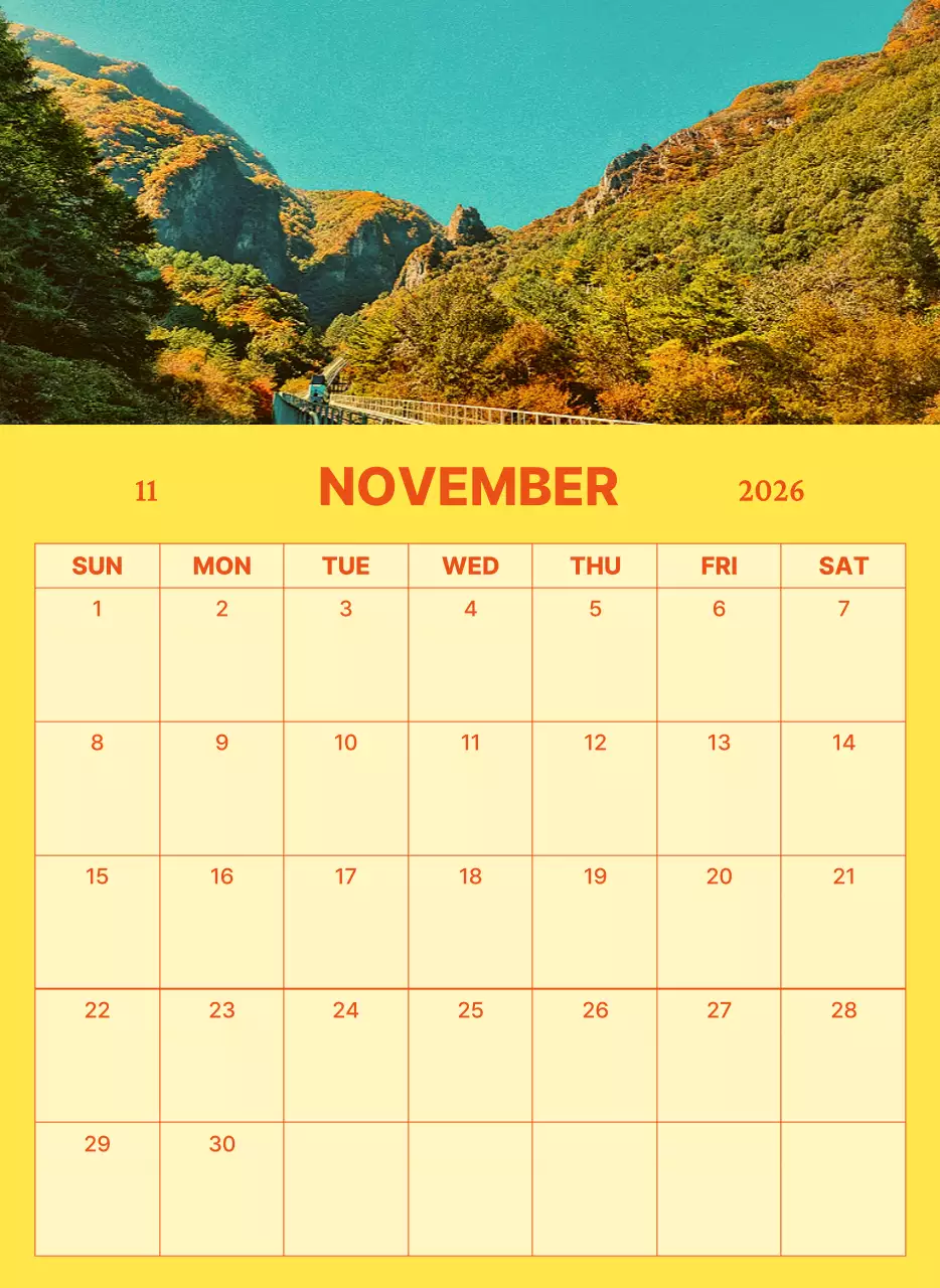 초록 심플 캘린더 달력