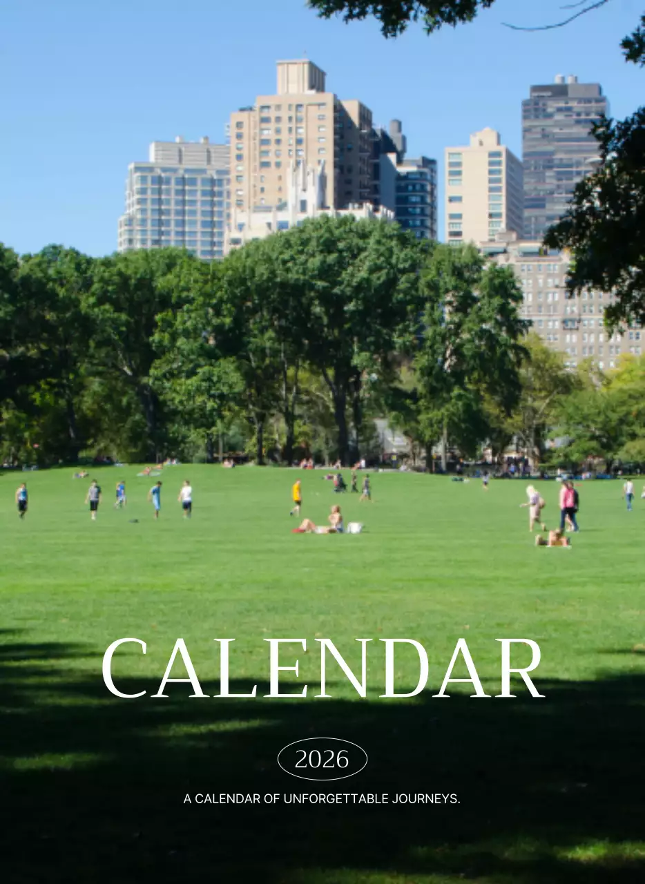 초록 자연 캘린더 달력