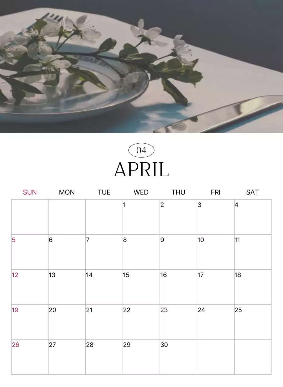 초록 자연 캘린더 달력