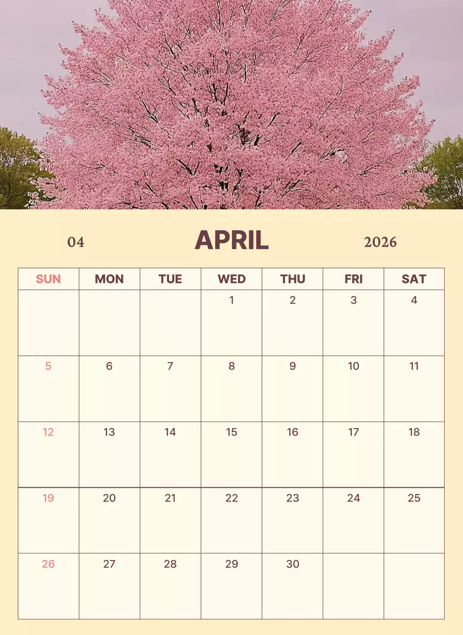 초록 심플 캘린더 달력