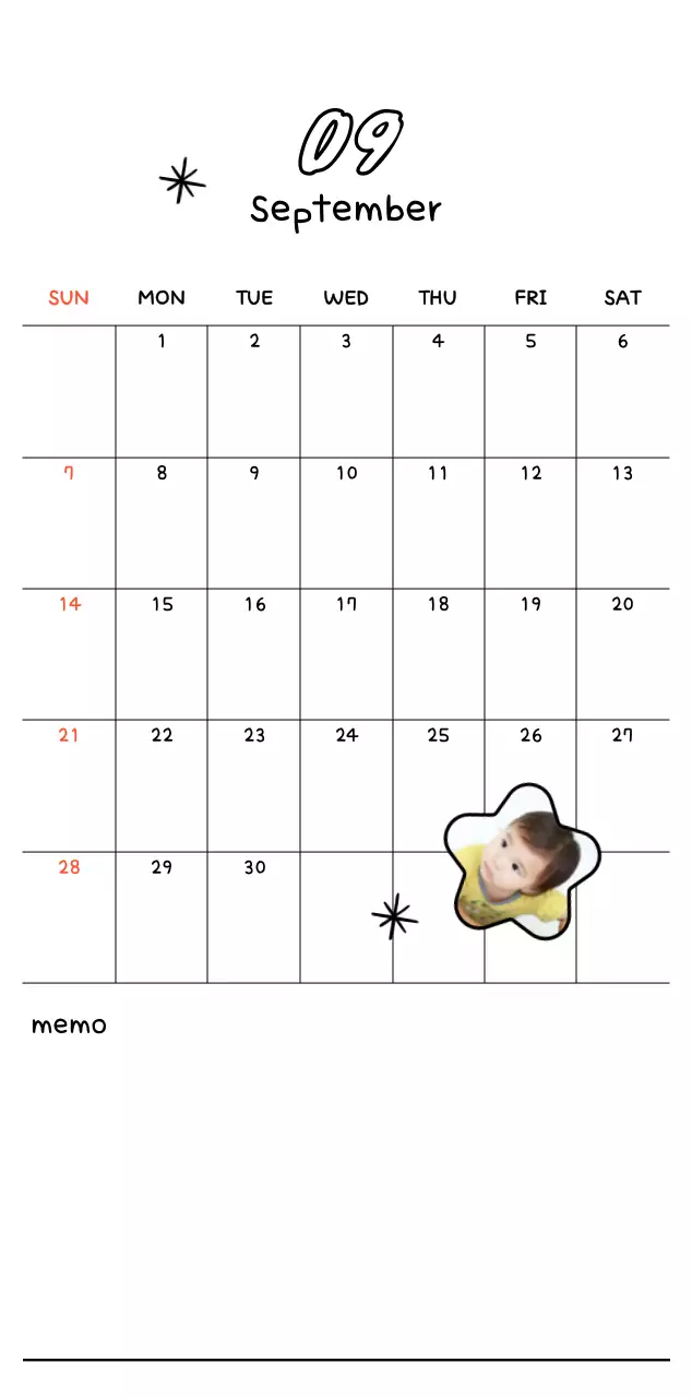 흰색 아기자기한 새해 인사