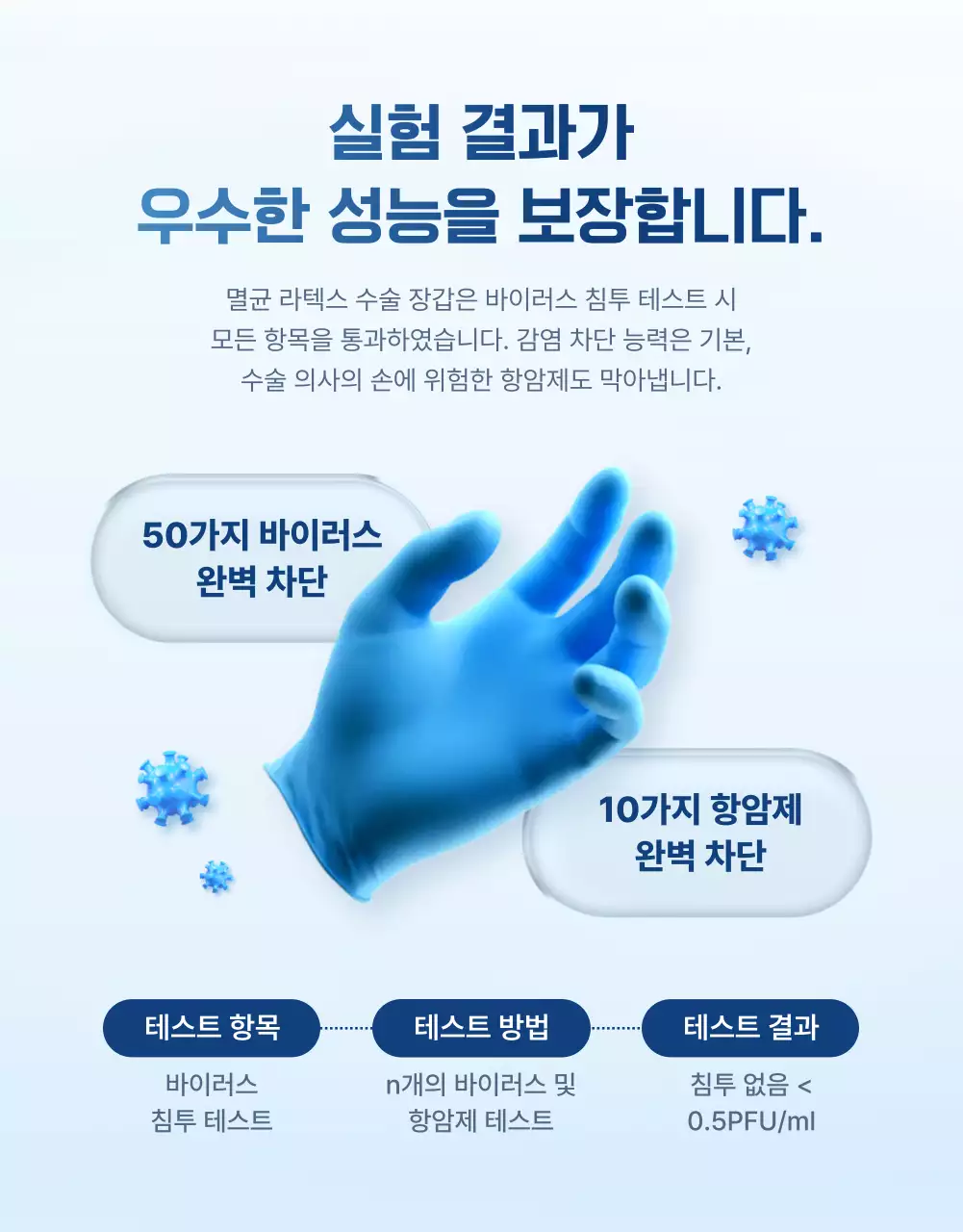 파랑 모던 의료 광고