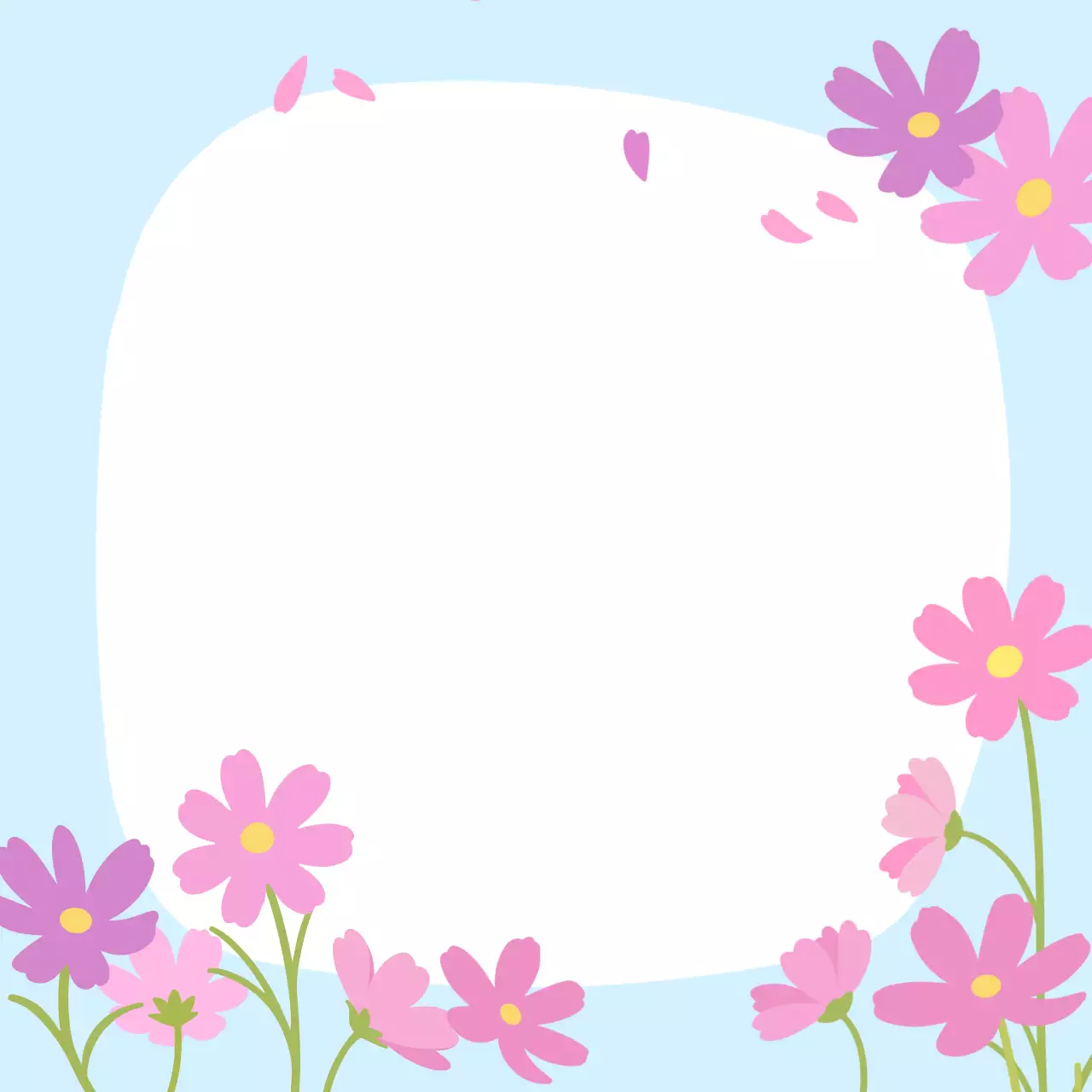 하늘색 아기자기한 가을 노트