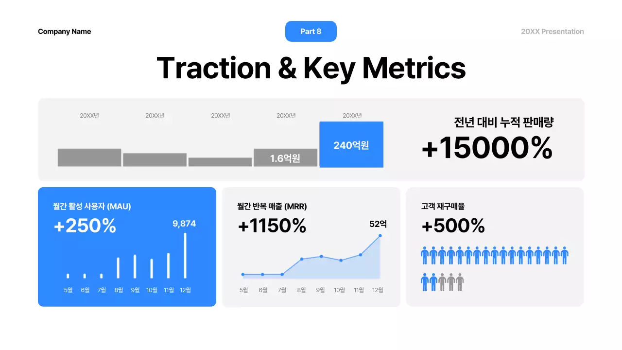 파랑 모던 프레젠테이션 안내