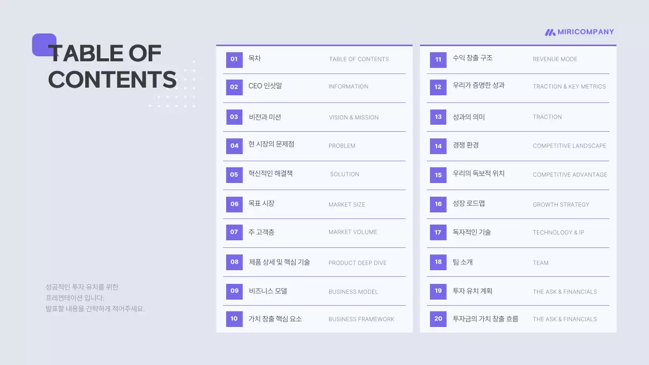 연보라 모던 투자 설명서 보고서