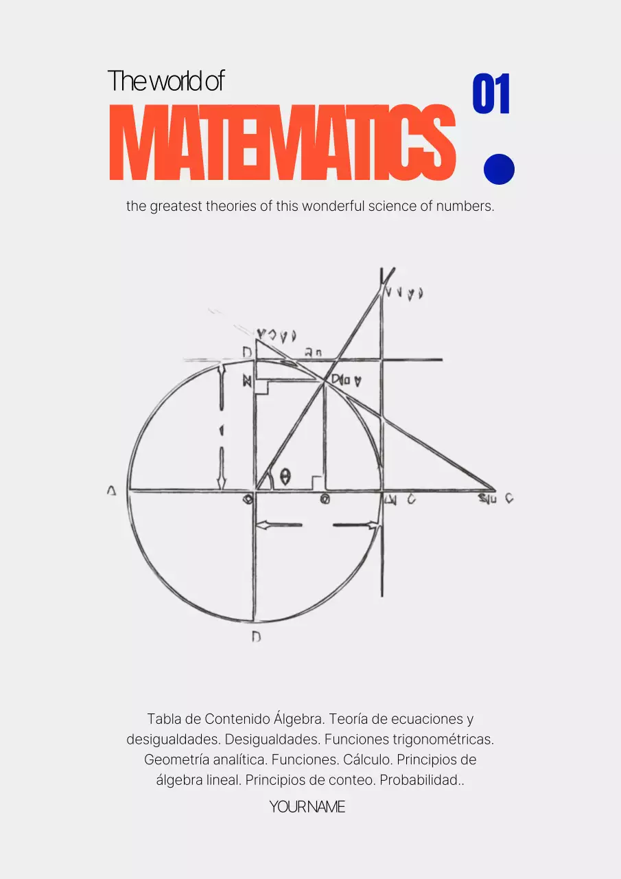회색 모던 수학 교육 자료
