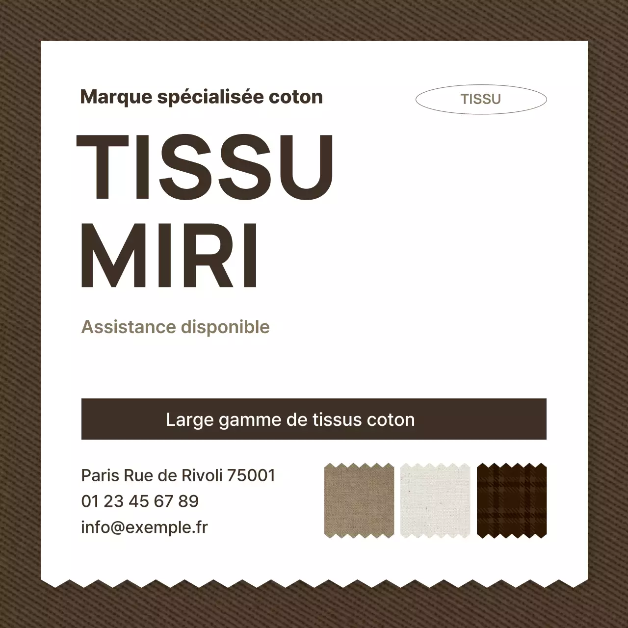 Publicité de mode simple et beige