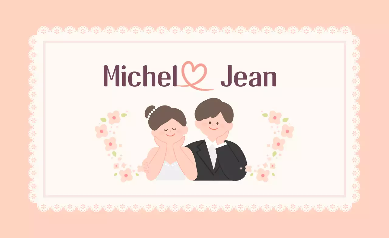 Invitation de mariage rose pour bébé