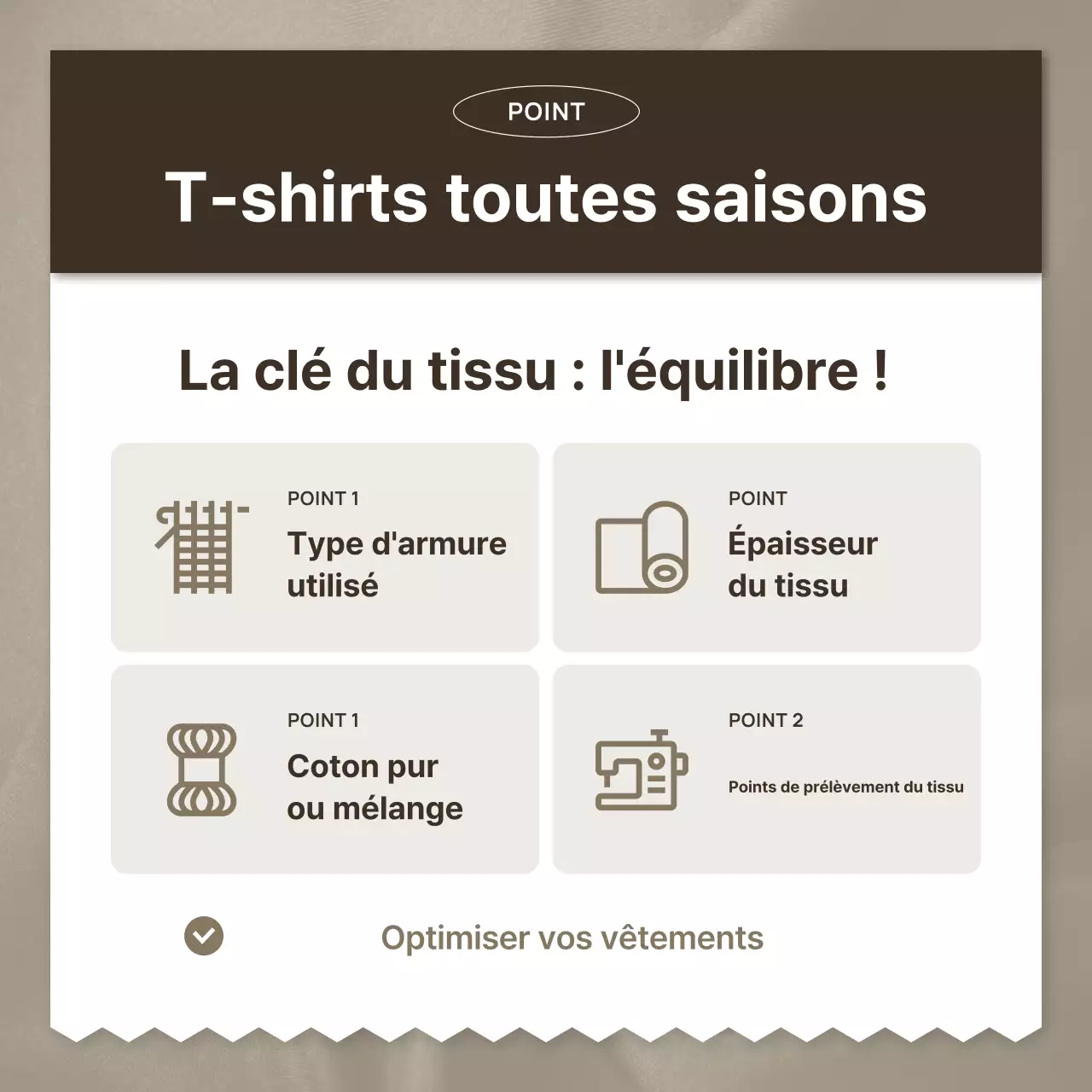 Publicité de mode simple et beige
