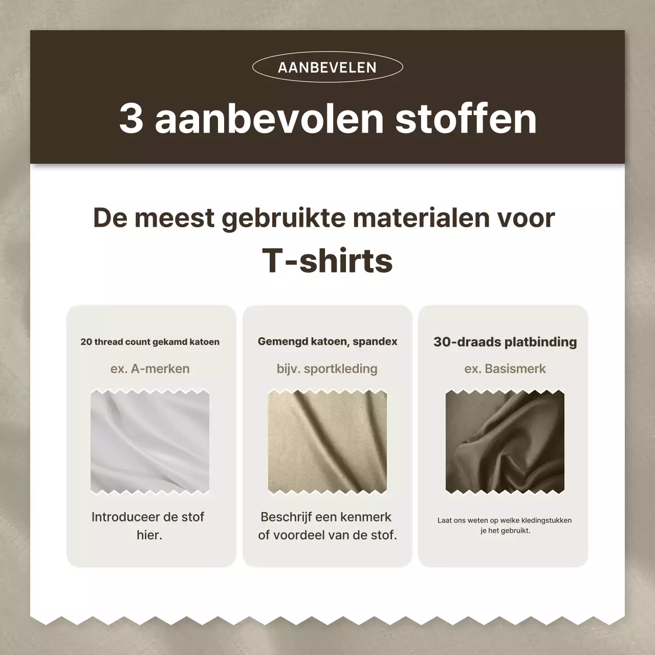 Beige Eenvoudige Mode Advertentie