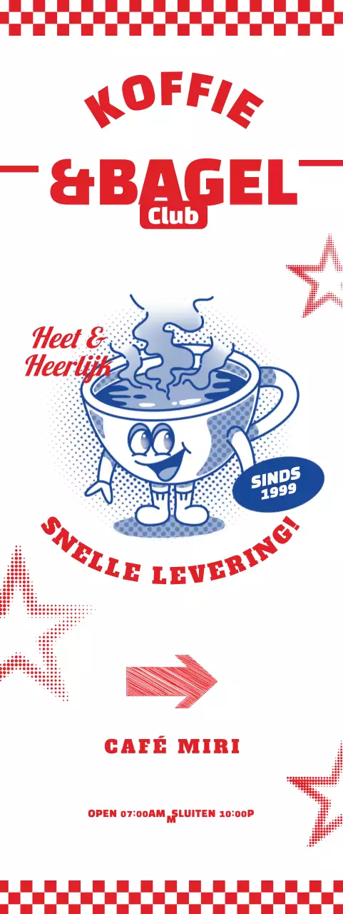 Rode Retro Café Promotie