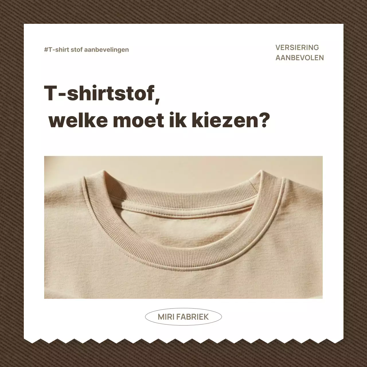 Beige Eenvoudige Mode Advertentie