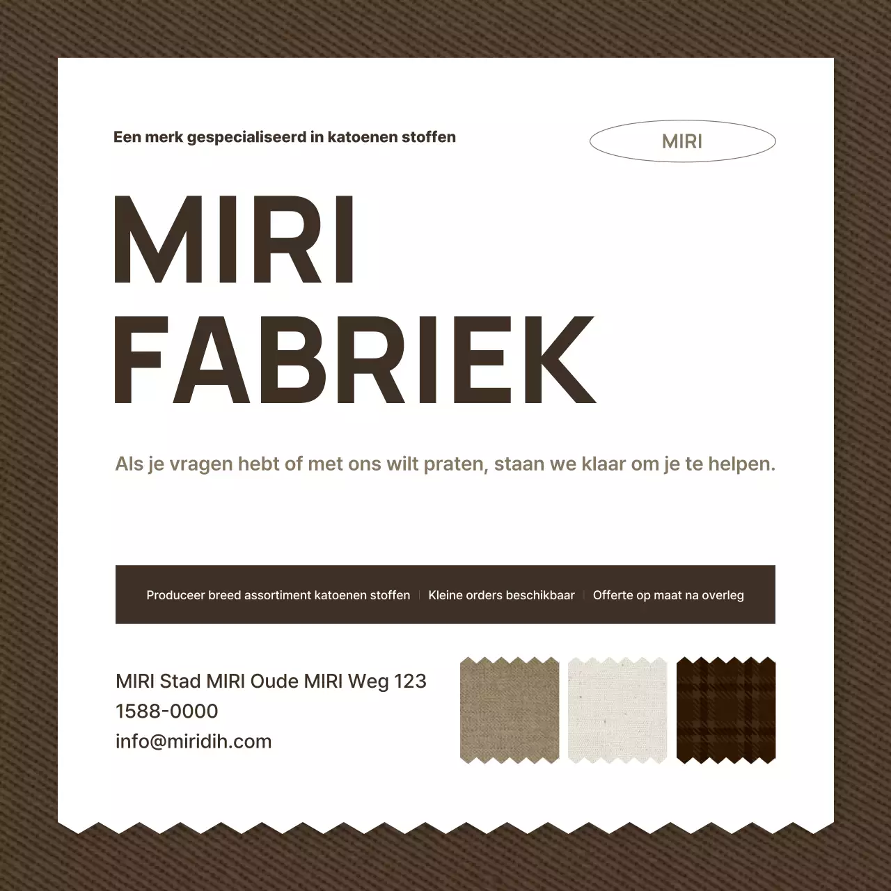 Beige Eenvoudige Mode Advertentie