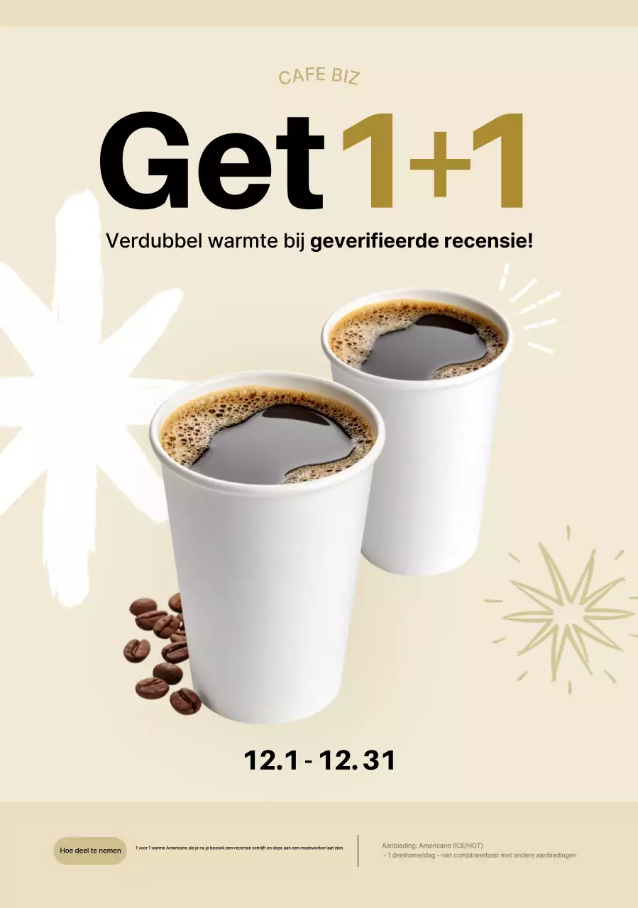 Beige Modern Coffee Review-evenement