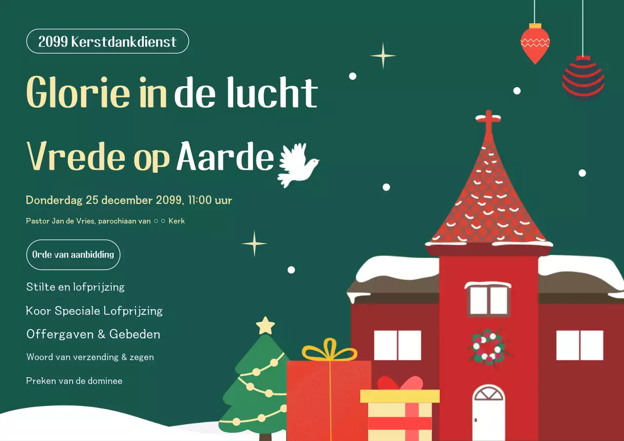 Groene Klassieke Kerstdienstgids