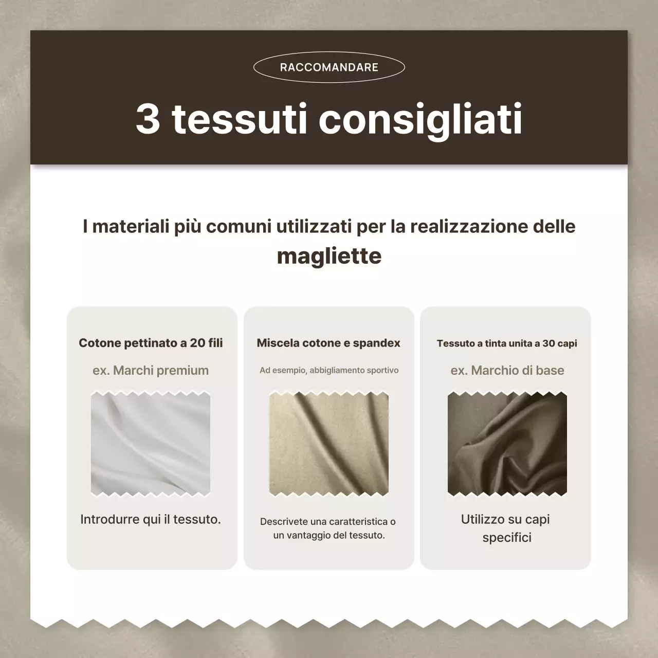 Pubblicità di moda semplice beige