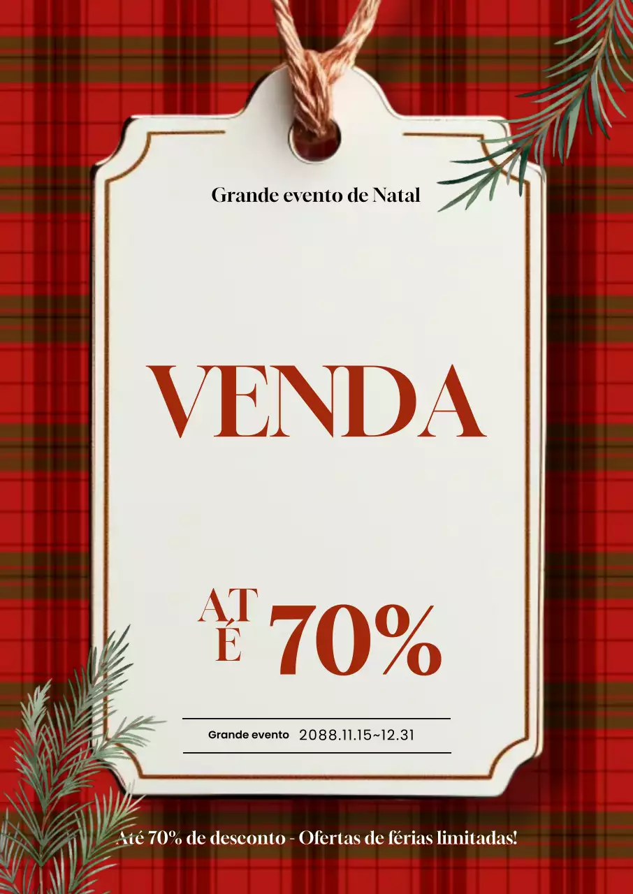 Liquidação de Natal Red Classic