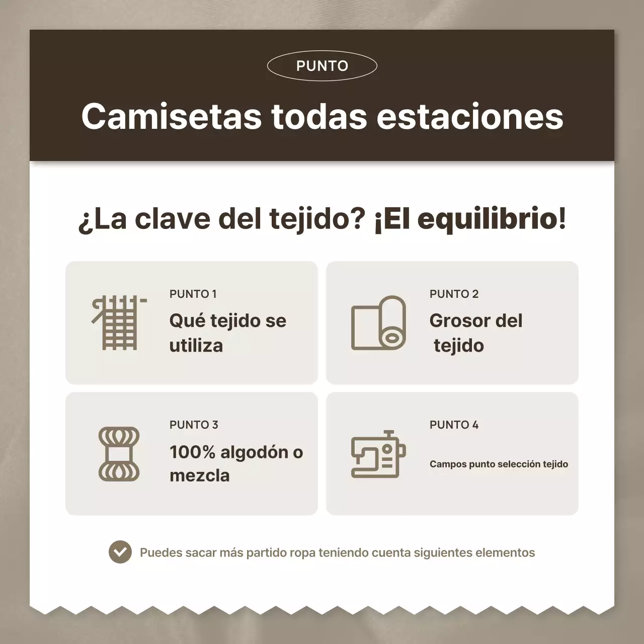 Anuncio de moda simple en beige