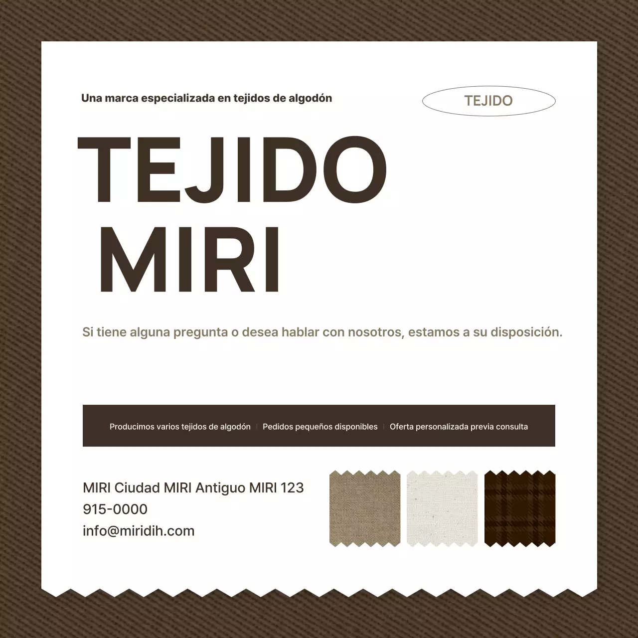 Anuncio de moda simple en beige