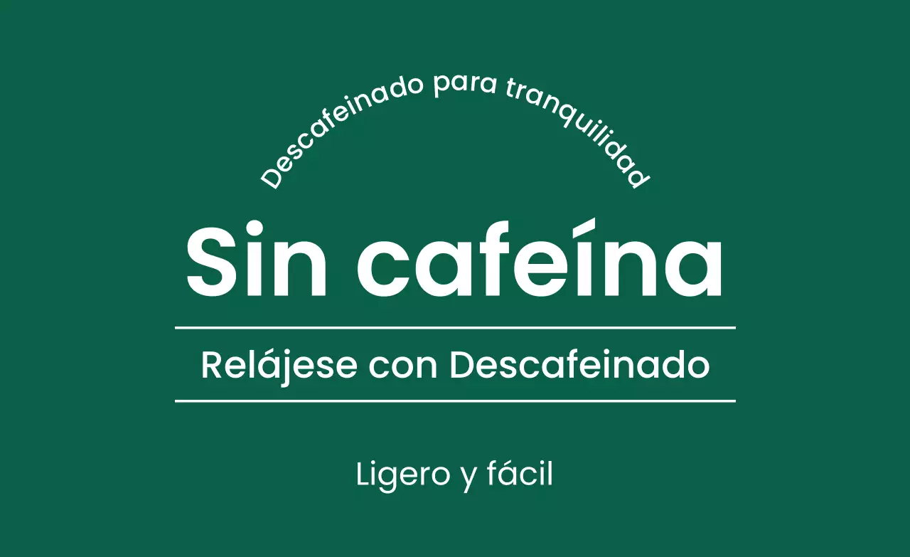 Anuncio de bebida minimalista verde