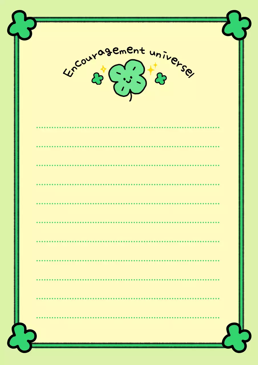 Vert, mignon et encourageant pour le CSAT