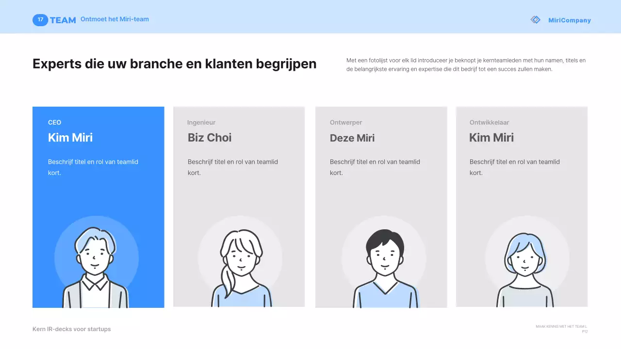 Beschrijving van Blue Modern Startup
